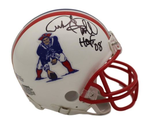 Andre Tippett Autographed/Signed New England Patriots Mini Helmet HOF BAS 21687