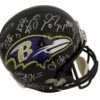 2012 Baltimore Ravens Team Signed Replica SB XVLII Helmet 27 Sigs BAS 21724