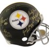 Pittsburgh Steelers Signed Proline Helmet 6 Sigs Lambert Bleier Harris BAS 21733
