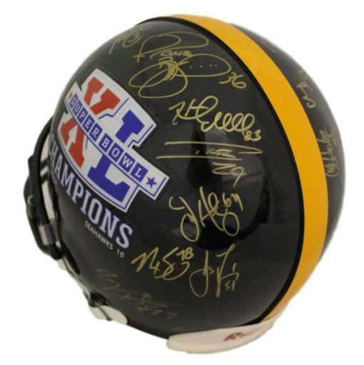 Pittsburgh Steelers Super Bowl XL Signed Proline Helmet 27 Sigs Bettis BAS 21734