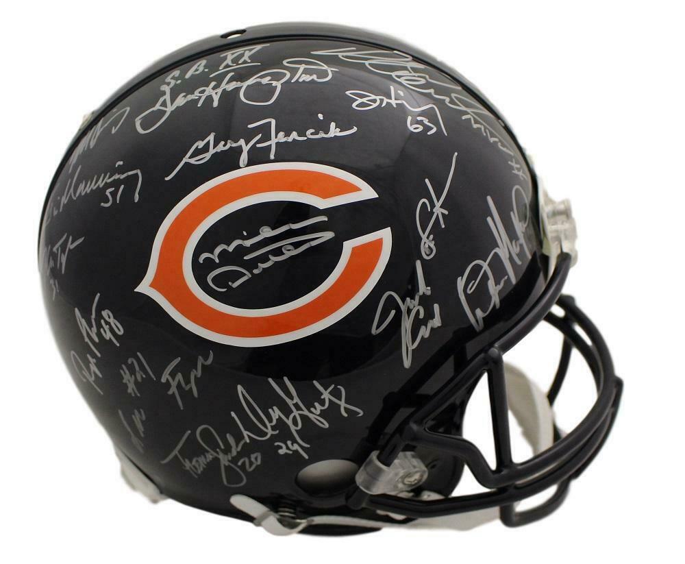 1985 chicago bears signed helmet