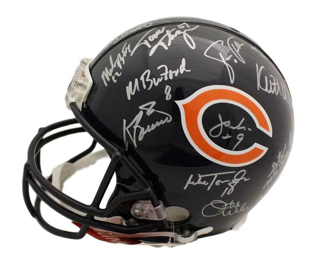 1985 chicago bears signed helmet