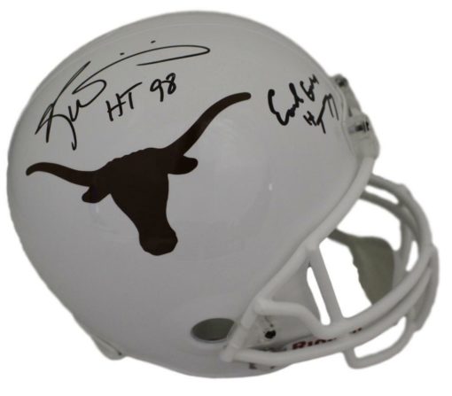 Earl Campbell & Ricky Williams Signed Texas Longhorns Replica Helmet JSA 21866