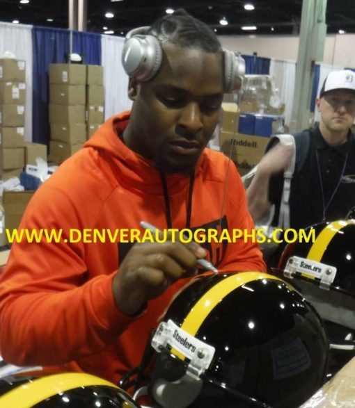 Leveon Bell Autographed Pittsburgh Steelers Replica Speed Helmet JSA 21867