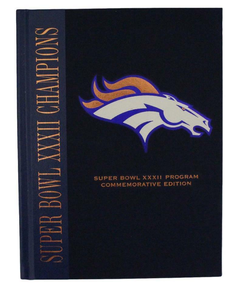 John Elway Autographed Super Bowl XXXII Champions Commemorative Program BAS 