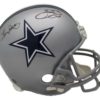 Emmitt Smith & Tony Dorsett Signed Dallas Cowboys Replica Helmet JSA 21886