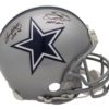 Emmitt Smith & Tony Dorsett Signed Dallas Cowboys Proline Helmet HOF JSA 21887