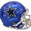 Tony Dorsett Autographed Dallas Cowboys Blaze Replica Helmet 5 Insc JSA 21888