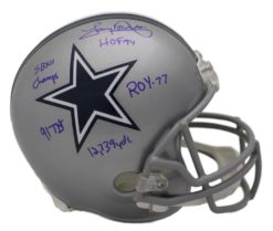 Tony Dorsett Autographed Dallas Cowboys Replica Helmet 5 Insc JSA 21889