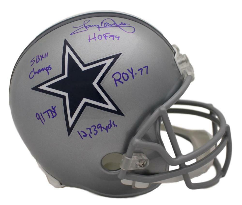 tony dorsett autographed helmet