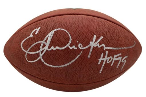 Eric Dickerson Autographed Los Angeles Rams Authentic Football HOF BAS 21899