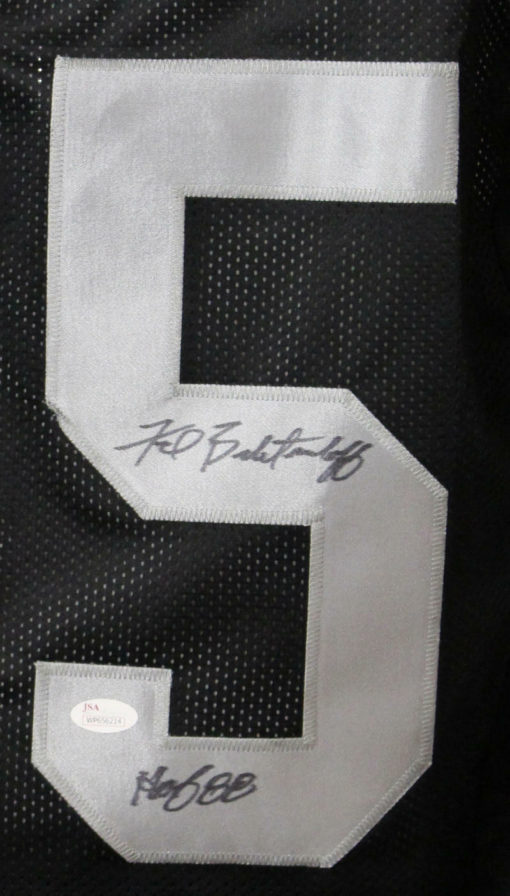 Fred Biletnikoff Autographed Oakland Raiders XL Black Jersey HOF JSA 21905