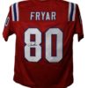 Irving Fryar Autographed/Signed New England Patriots Red XL Jersey JSA 21913