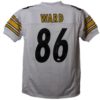 Hines Ward Autographed/Signed Pittsburgh Steelers White Size XL Jersey JSA 21957