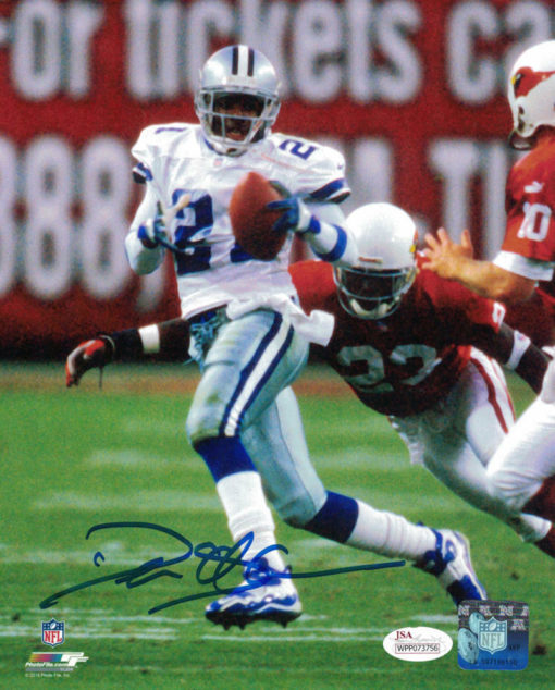 Deion Sanders Autographed/Signed Dallas Cowboys 8x10 Photo JSA 21962
