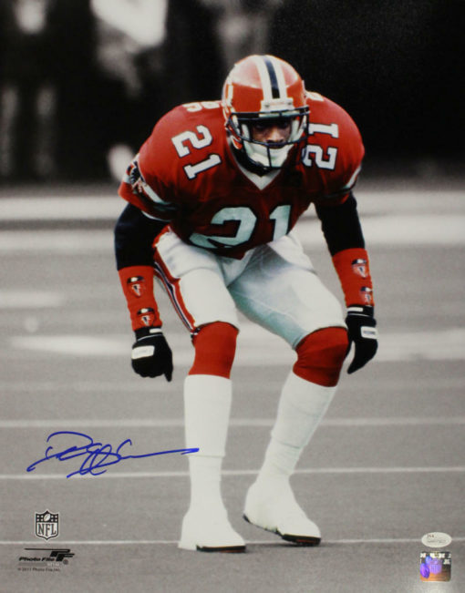 Deion Sanders Autographed/Signed Atlanta Falcons 16x20 Photo JSA 21964