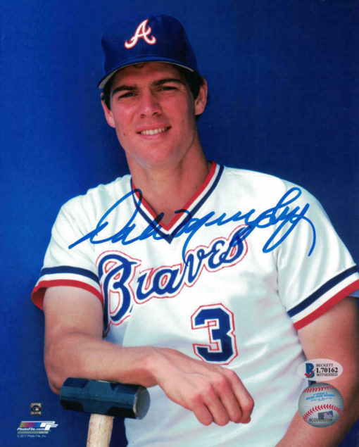 Dale Murphy Autographed/Signed Atlanta Braves 8x10 Photo BAS 21969 PF