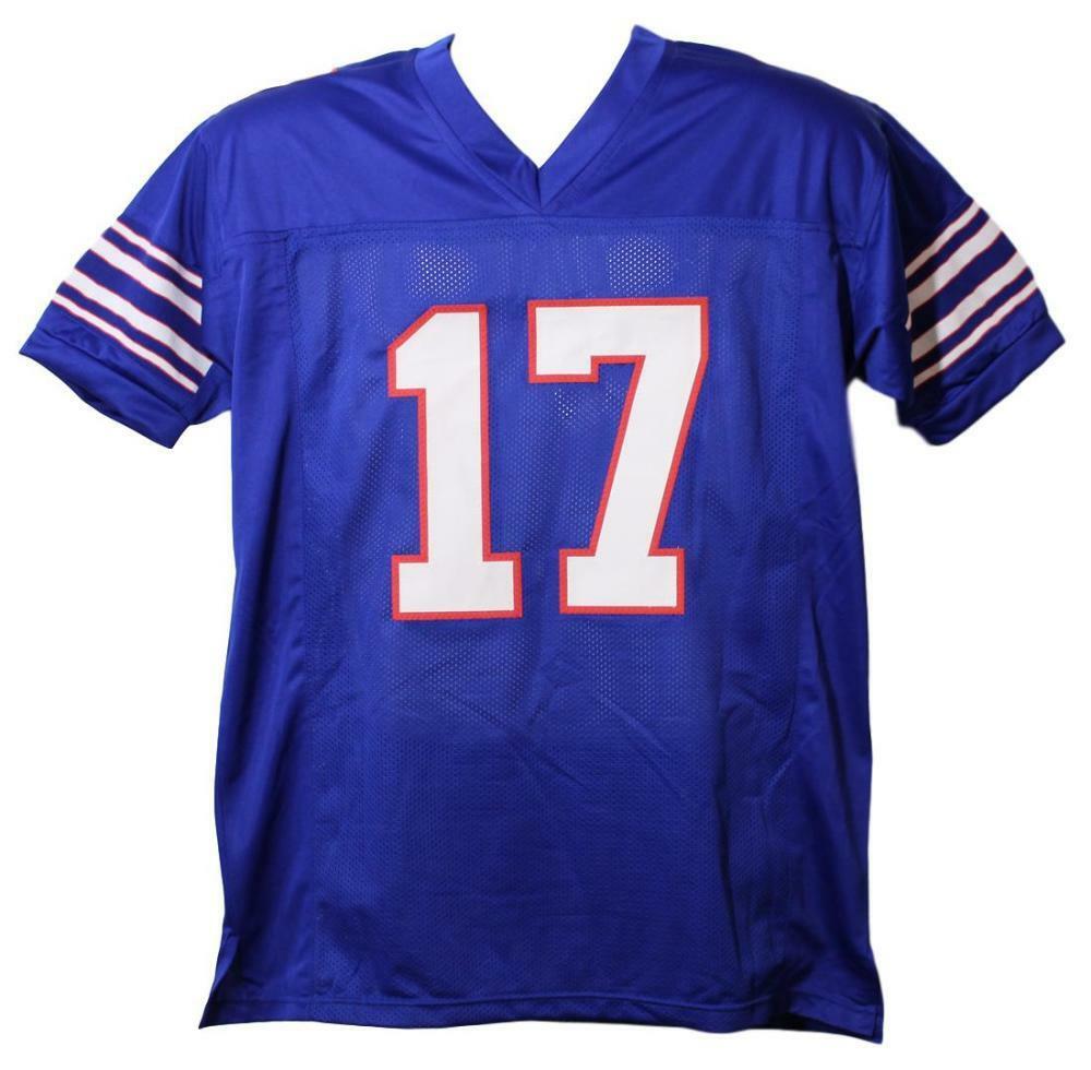 Emmanuel Sanders Autographed/Signed SMU Mustangs Blue XL Jersey JSA 21989 Denver Autographs