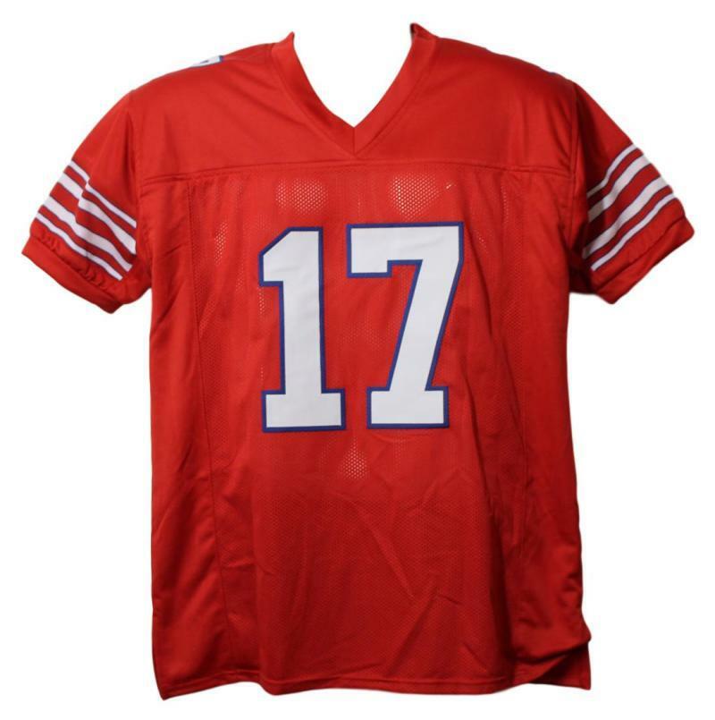 Emmanuel Sanders Autographed/Signed SMU Mustangs Red XL Jersey JSA 21990 Denver Autographs