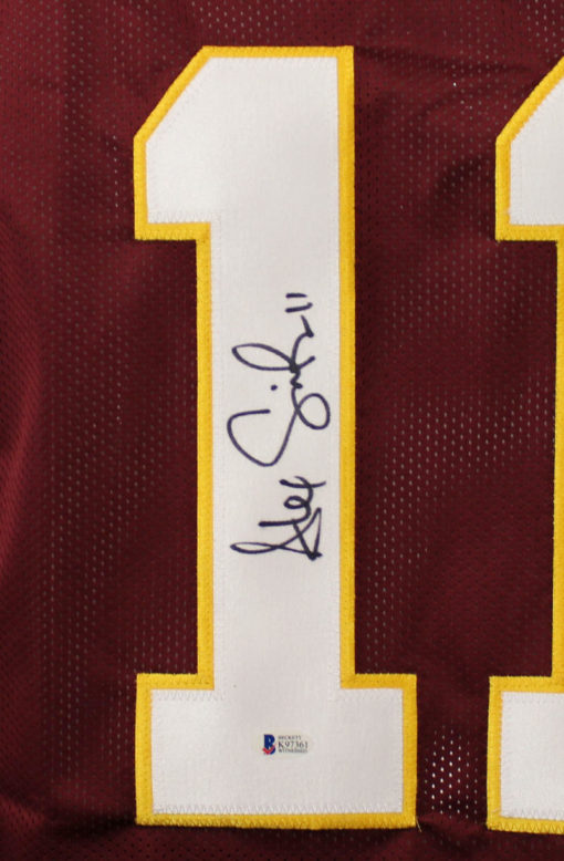 Alex Smith Autographed/Signed Washington Redskins XL Red Jersey BAS 21991