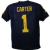 Anthony Carter Autographed Michigan Wolverines XL Blue Jersey BAS 21995