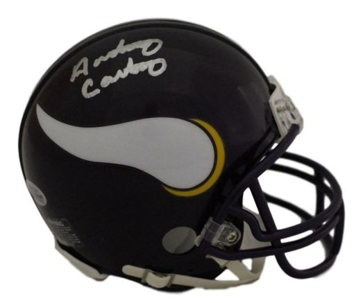 Anthony Carter Autographed/Signed Minnesota Vikings TB Mini Helmet BAS 21998