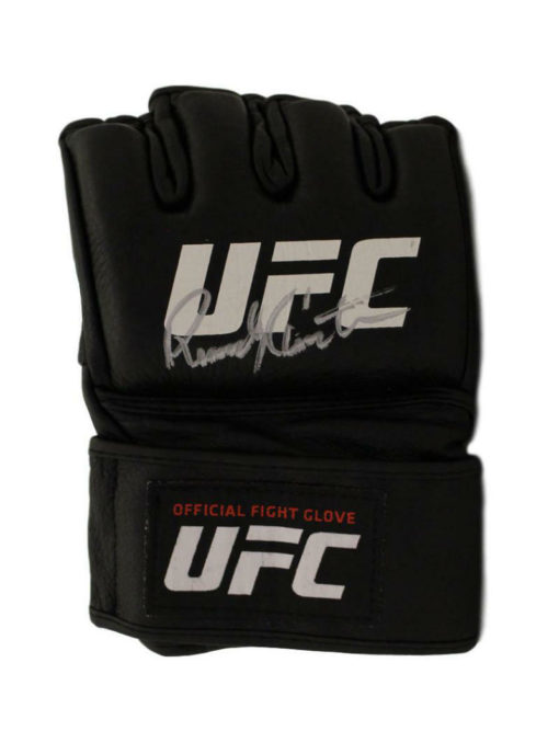 Randy Couture Autographed UFC Official Black Right Handed Med Glove BAS 22010