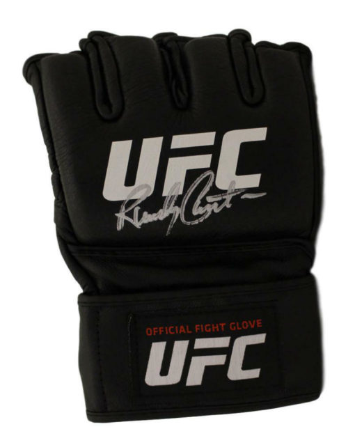 Randy Couture Signed UFC Official Black Right Handed L/XL Glove BAS 22011