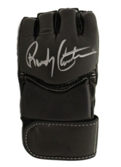 Randy Couture Autographed UFC Century Black Left Handed S/M Glove BAS 22012