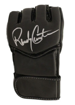 Randy Couture Autographed UFC Century Black Left Handed L/XL Glove BAS 22013