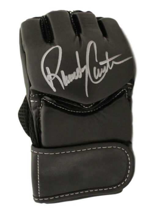 Randy Couture Autographed UFC Century Black Right Handed L/XL Glove BAS 22015