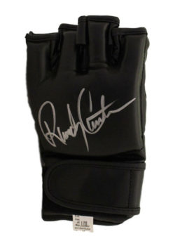 Randy Couture Autographed/Signed UFC Black Left Handed Glove BAS 22016