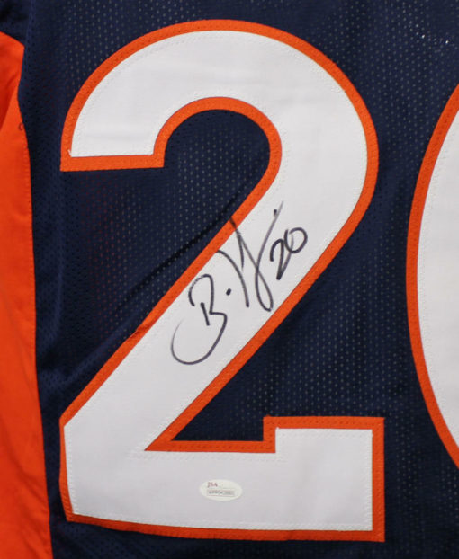 Brian Dawkins Autographed/Signed Denver Broncos Blue XL Jersey JSA 22030