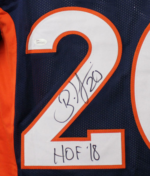 Brian Dawkins Autographed/Signed Denver Broncos Blue XL Jersey HOF JSA 22031