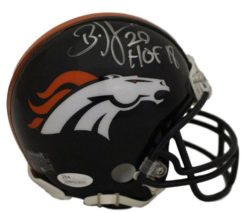 Brian Dawkins Autographed/Signed Denver Broncos Mini Helmet HOF JSA 22036