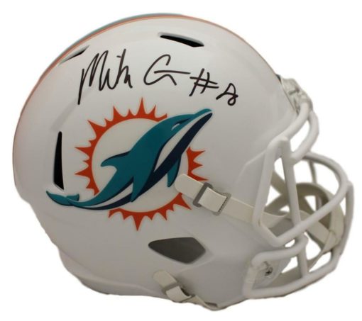 Mike Gesicki Autographed/Signed Miami Dolphins Speed Replica Helmet JSA 22040