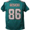 Mike Gesicki Autographed/Signed Miami Dolphins Teal XL Jersey JSA 22041