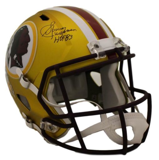 Sonny Jurgensen Signed Washington Redskins Blaze Replica Helmet HOF JSA 22048