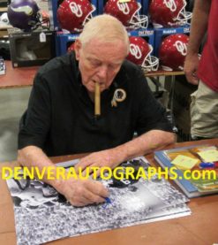 Sonny Jurgensen Autographed/Signed Washington Redskins 16x20 Photo HOF JSA 22050