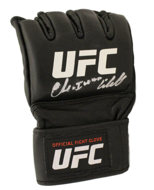 Chuck Liddell Signed UFC Official Black Left Handed XL Glove Iceman BAS 22060