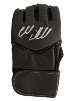 Chuck Liddell Autographed UFC Century Black Left Handed L/XL Glove BAS 22066