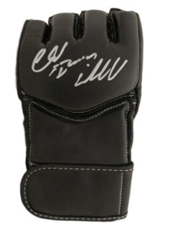 Chuck Liddell Signed UFC Century Black Left Handed Glove Iceman BAS 22069