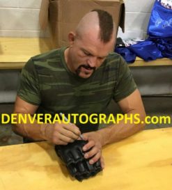 Chuck Liddell Autographed/Signed UFC Black Left Handed Glove BAS 22071