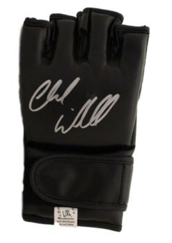 Chuck Liddell Autographed/Signed UFC Black Left Handed Glove BAS 22071