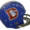 Floyd Little Autographed/Signed Denver Broncos TK Helmet 2 Insc JSA 22077
