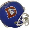 Floyd Little Autographed Denver Broncos D Logo Replica Helmet HOF JSA 22078
