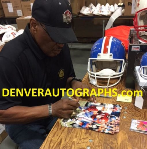 Floyd Little Autographed/Signed Denver Broncos 8x10 Photo HOF 22080 PF