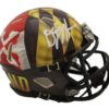DJ Moore Autographed/Signed Maryland Terrapins Mini Helmet BAS 22089
