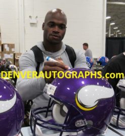 Adrian Peterson Autographed/Signed Minnesota Vikings Proline Helmet JSA 22092