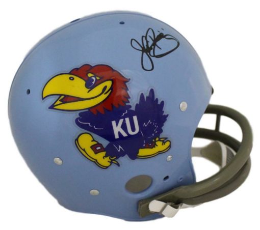 John Riggins Autographed/Signed Kansas Jayhawks TK Helmet JSA 22096